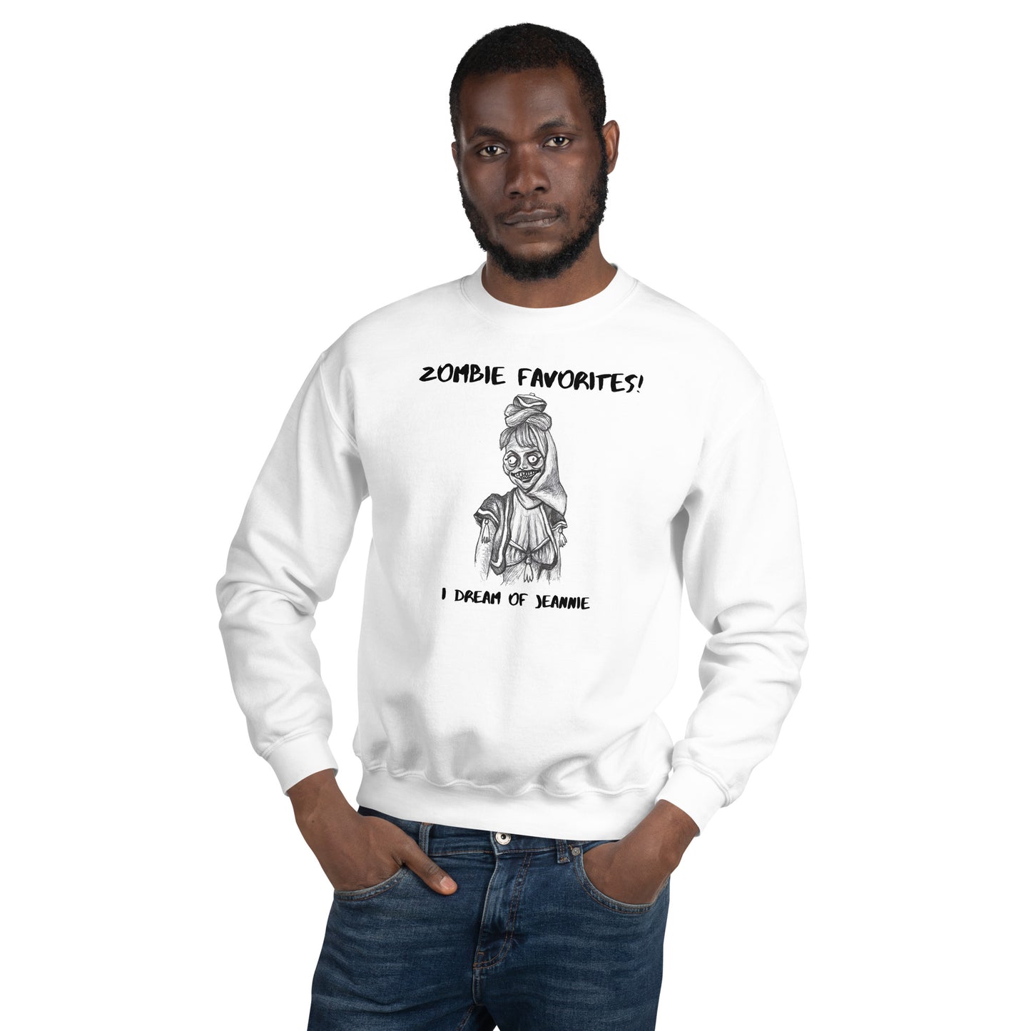 "I Dream of Jeannie" - Halloween Zombie Favorites Unisex Style Crew Neck Sweatshirt Sweaters for Men & Women