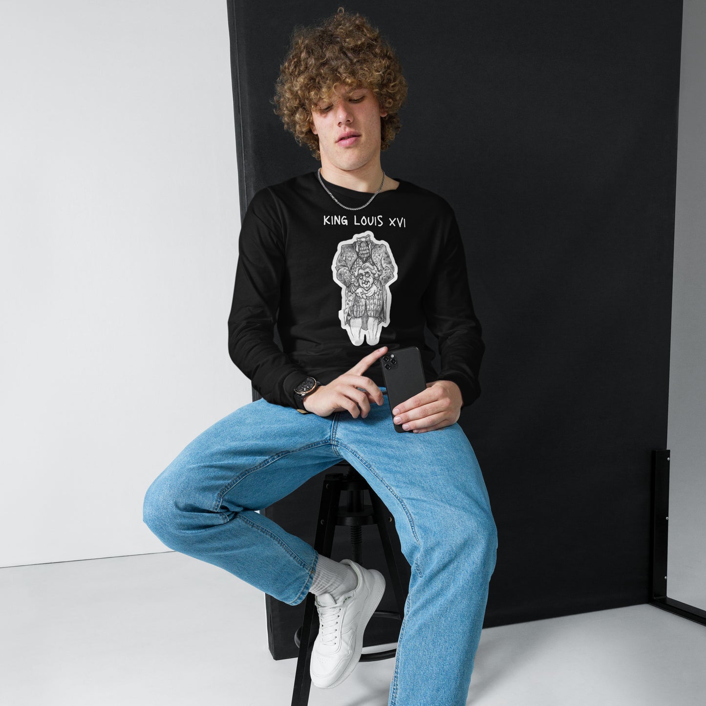 Headless Louis XVI - "Tricks and Treats" Halloween Unisex Long Sleeve Regular T-Shirt for Men & Women