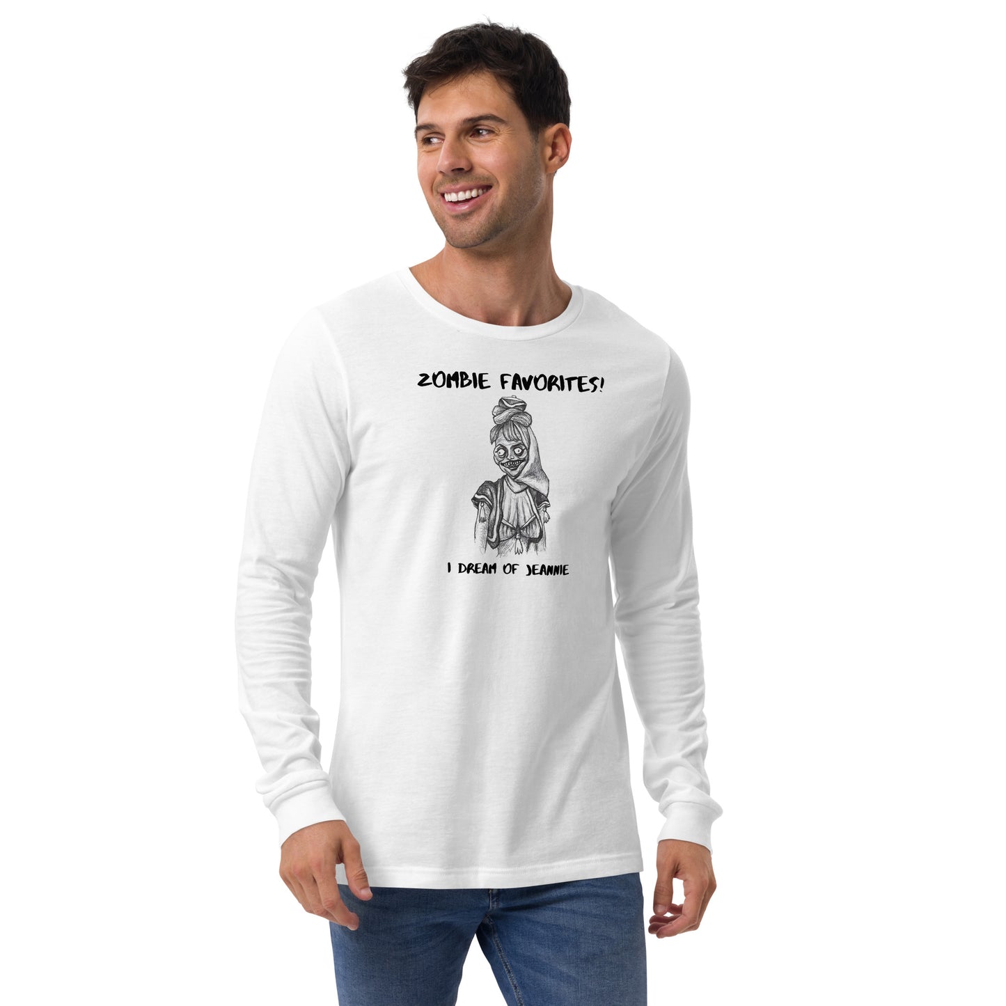 "I Dream of Jeannie" - Halloween Zombie Favorites Unisex Long Sleeve Crew Neck T-Shirt for Men & Women