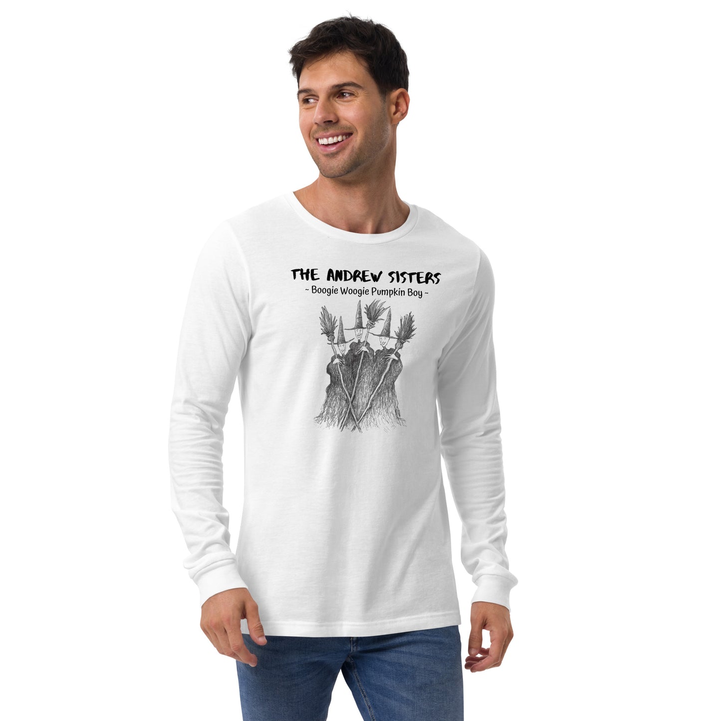 The Andrew Sisters - "Boogie Woogie Pumpkin Boy" Halloween Unisex Long Sleeve Regular Fit T-Shirt for Men, Women, Witches & Warlocks