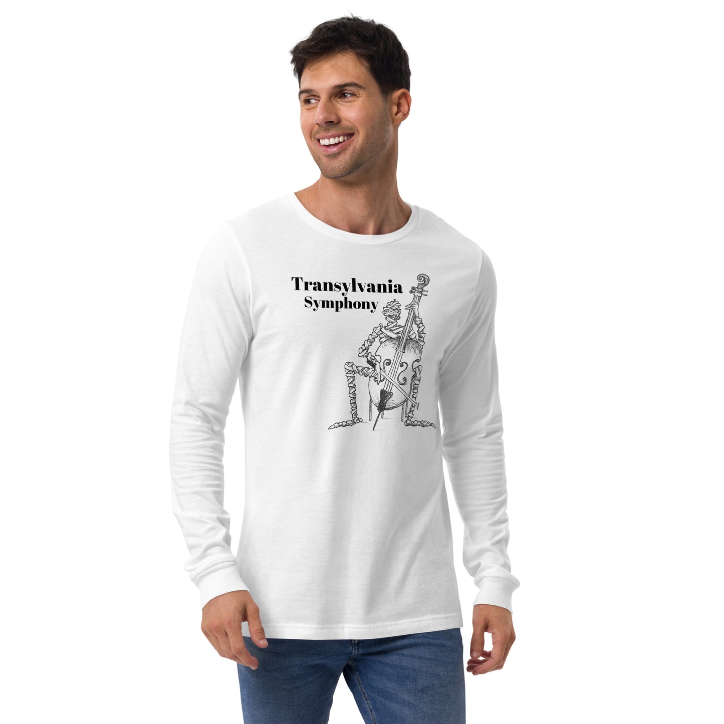 "Transylvania Symphony" Halloween Unisex Style Long Sleeve Regular Fit T-Shirt for Men, Women & Mummies