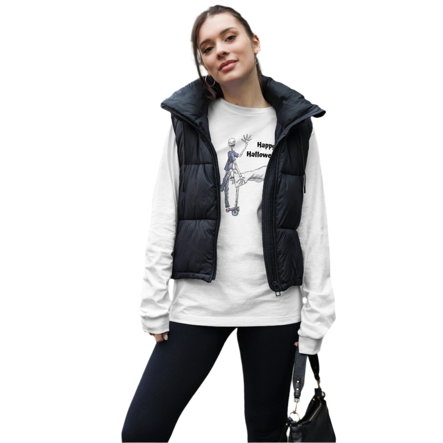 "The City Morgue" Halloween Unisex Long Sleeve Regular Fit T-Shirt for Men & Women