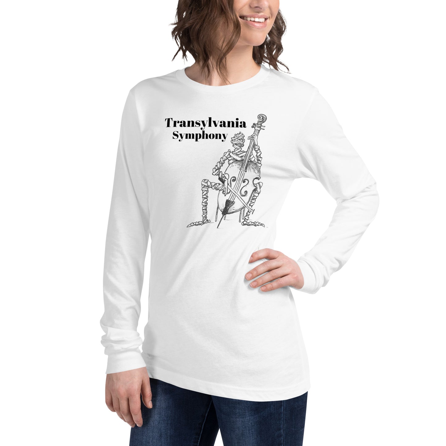 "Transylvania Symphony" Halloween Unisex Style Long Sleeve Regular Fit T-Shirt for Men, Women & Mummies