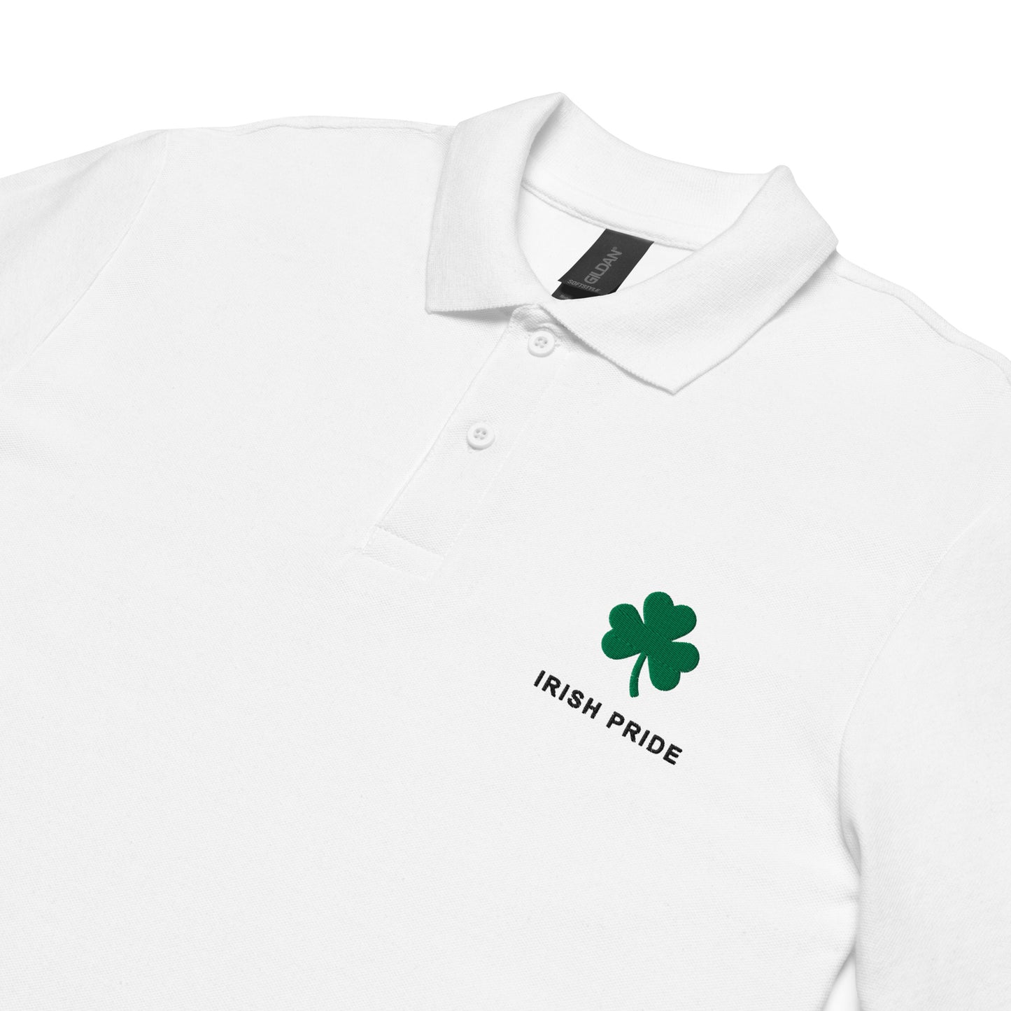 Irish Pride & Shamrock Unisex Pique Polo Shirt for Men & Women