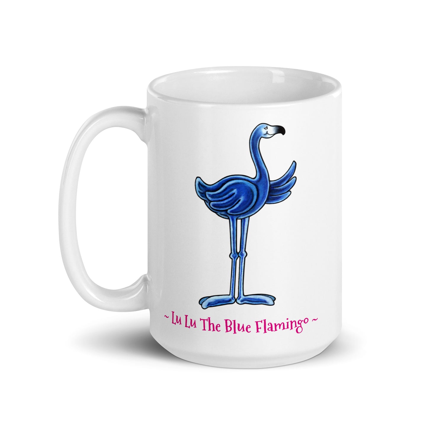 The original and ever classic Lu Lu The Blue Flamingo Coffee Mug - Cherish and Celebrate Your Uniqueness!!!