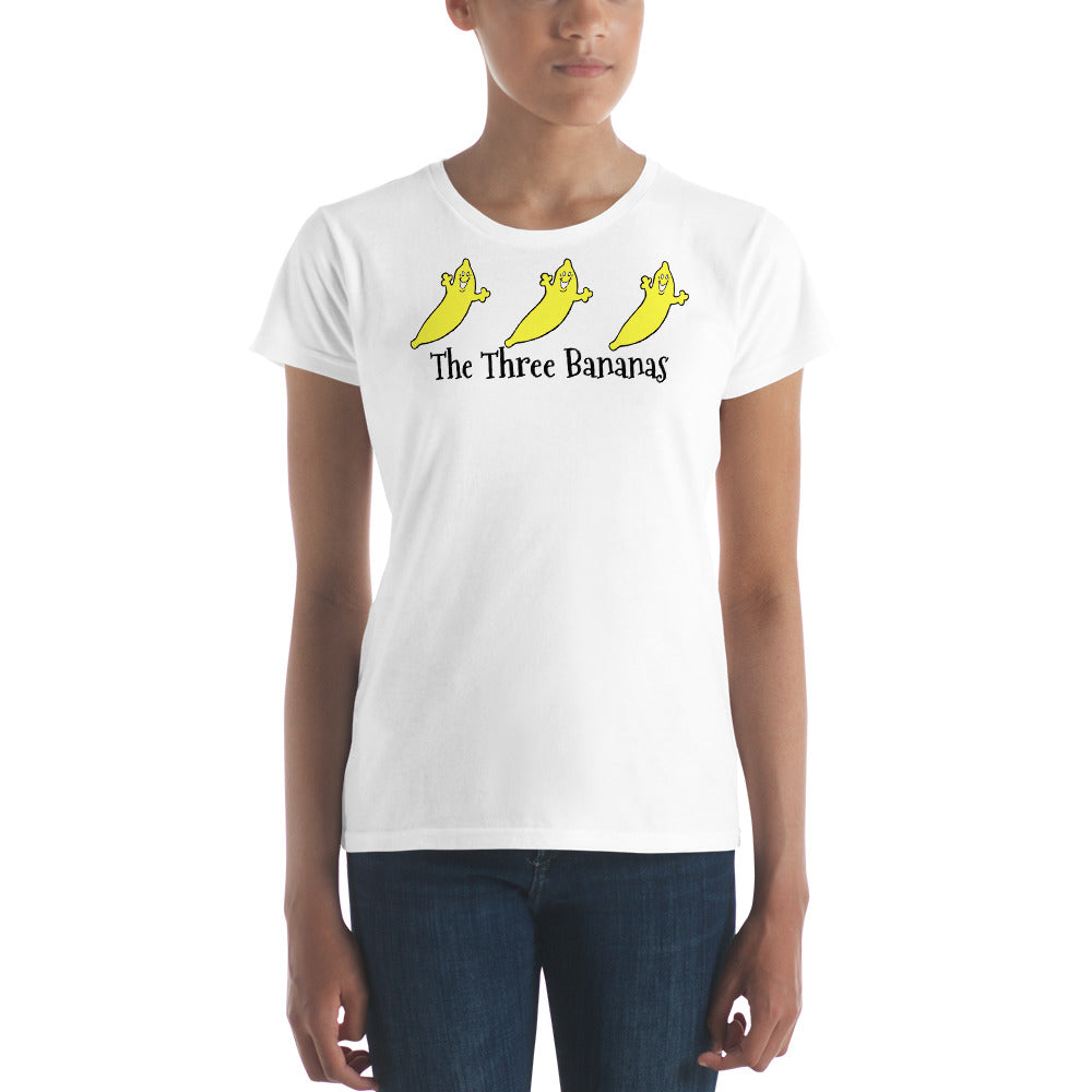 The THREE BANANAS Fashion Fit Short Sleeve T-Shirt for Women - It's so haute couture!!!