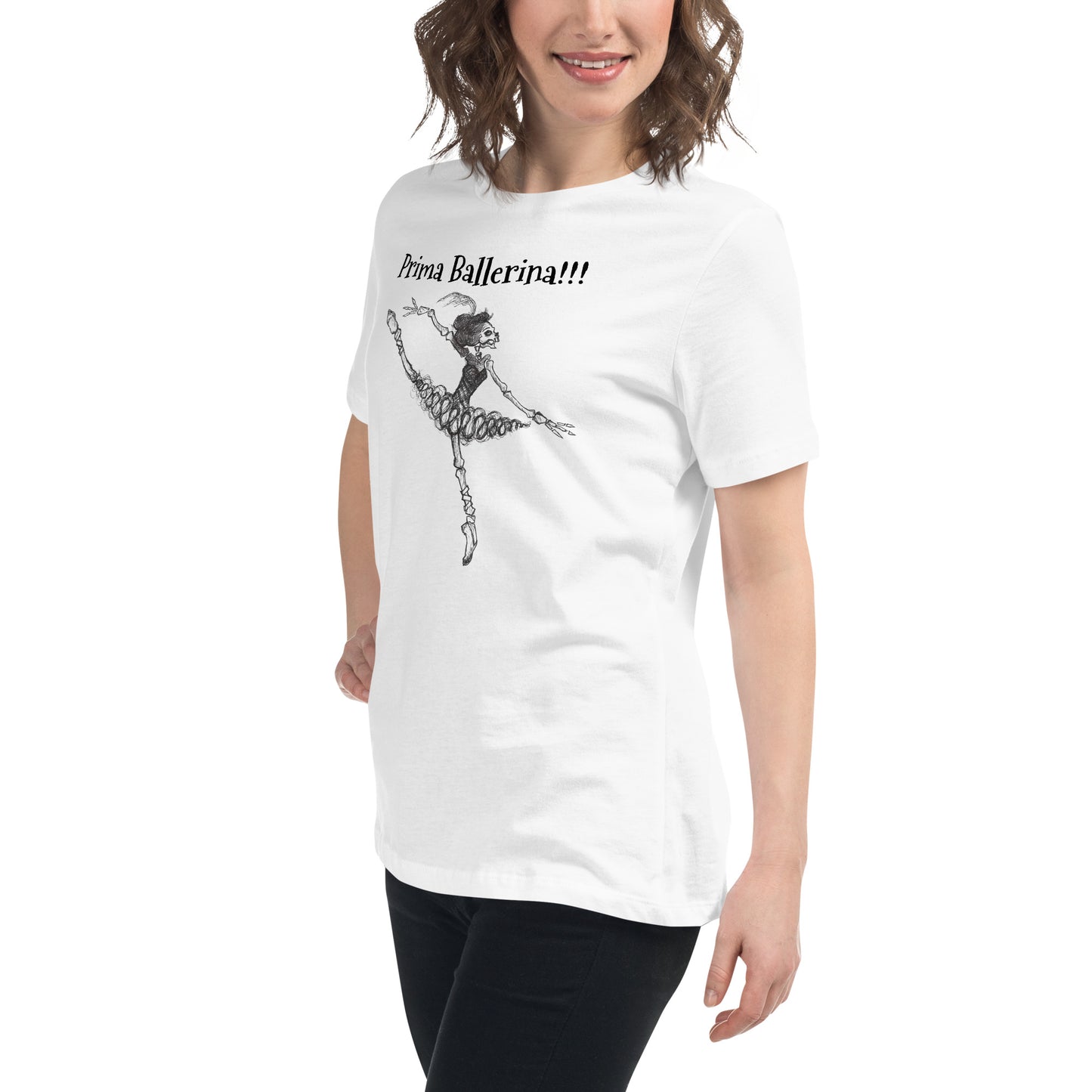 Skeleton Prima Ballerina Women's Relaxed T-Shirt... so much better than a tutu!!!