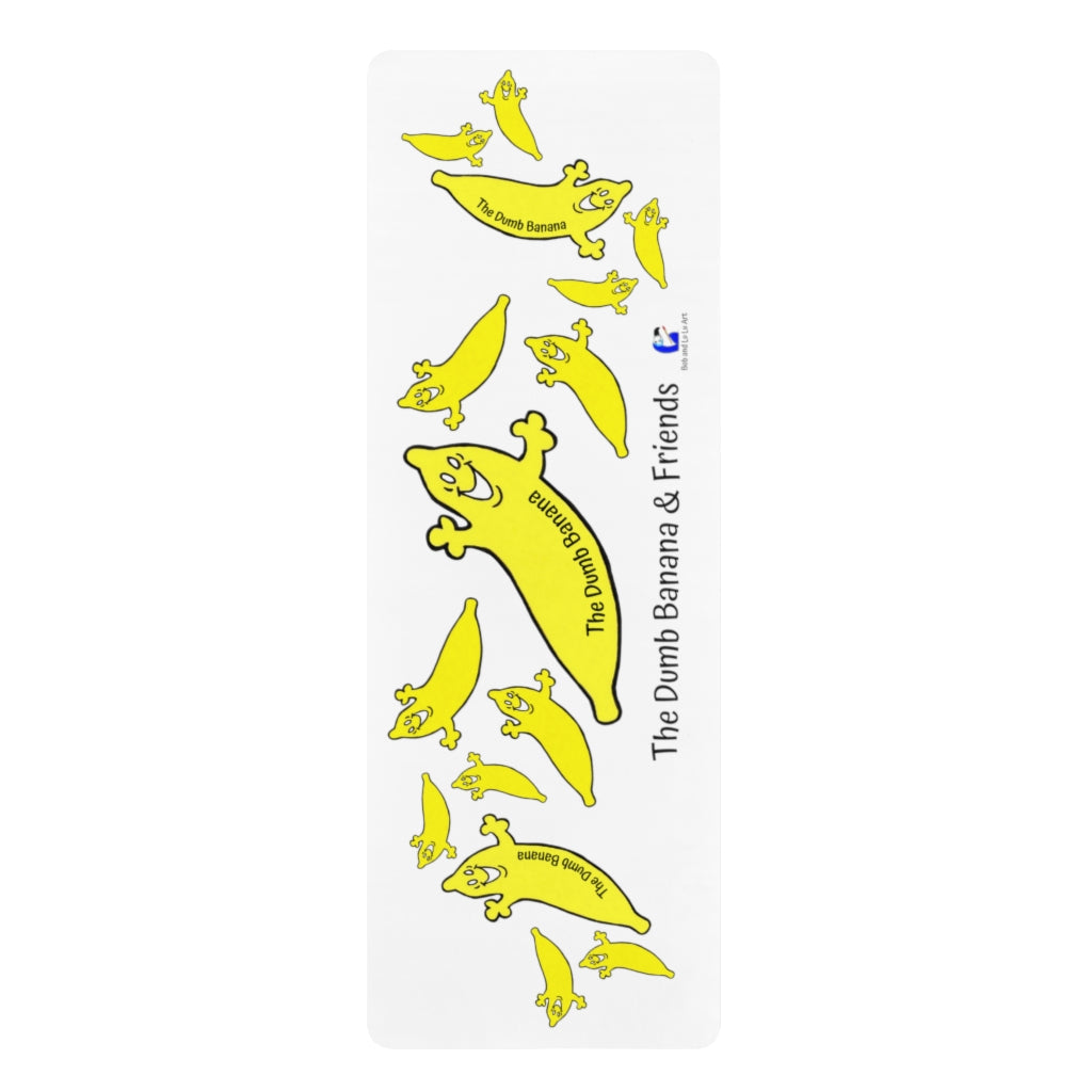 "THE DUMB BANANA and FRIENDS" Rubber Yoga Mat