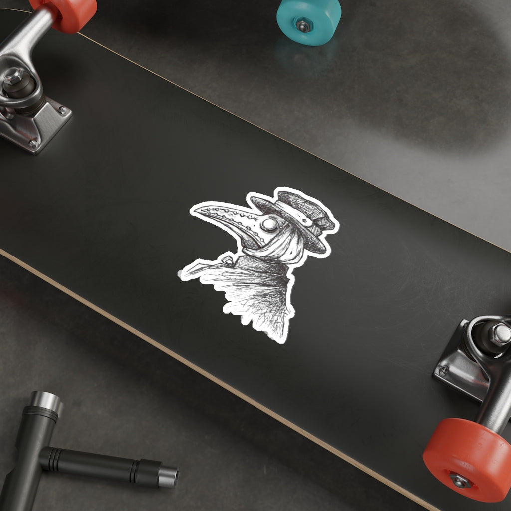 Dr. BUBONIC PLAGUE Vinyl Indoor & Outdoor Halloween Die-Cut Sticker