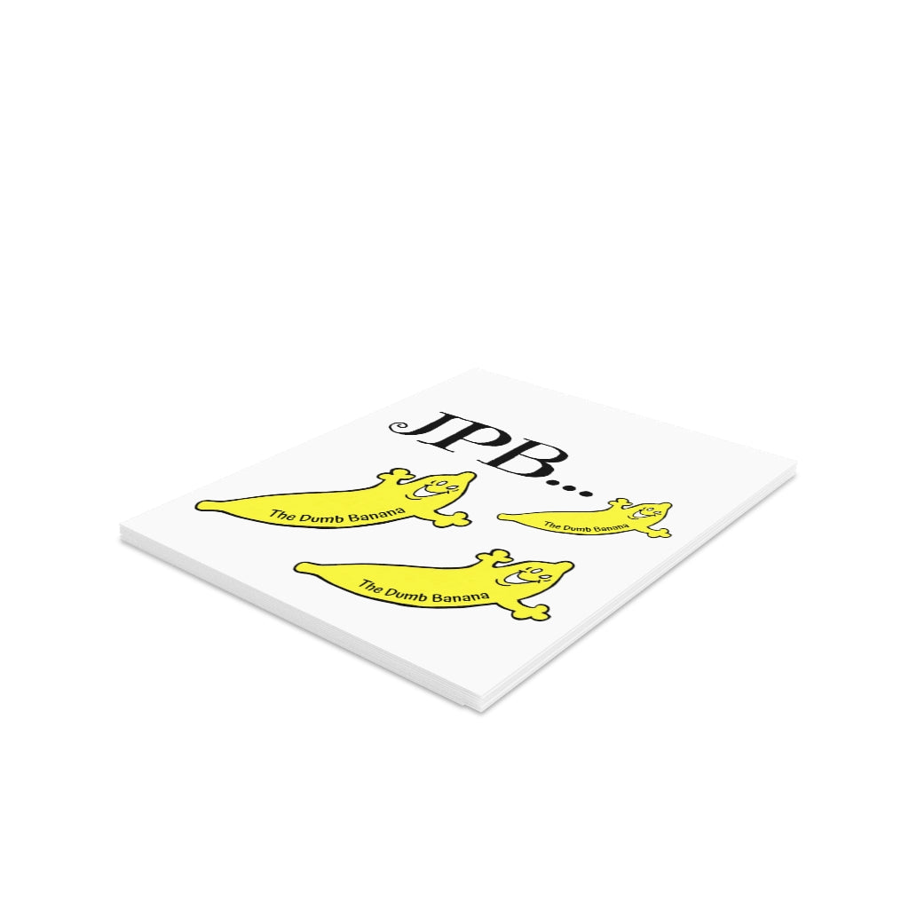 "JPB - JUST PLAIN BANANAS!!!" Greeting Card Set by The Dumb Banana