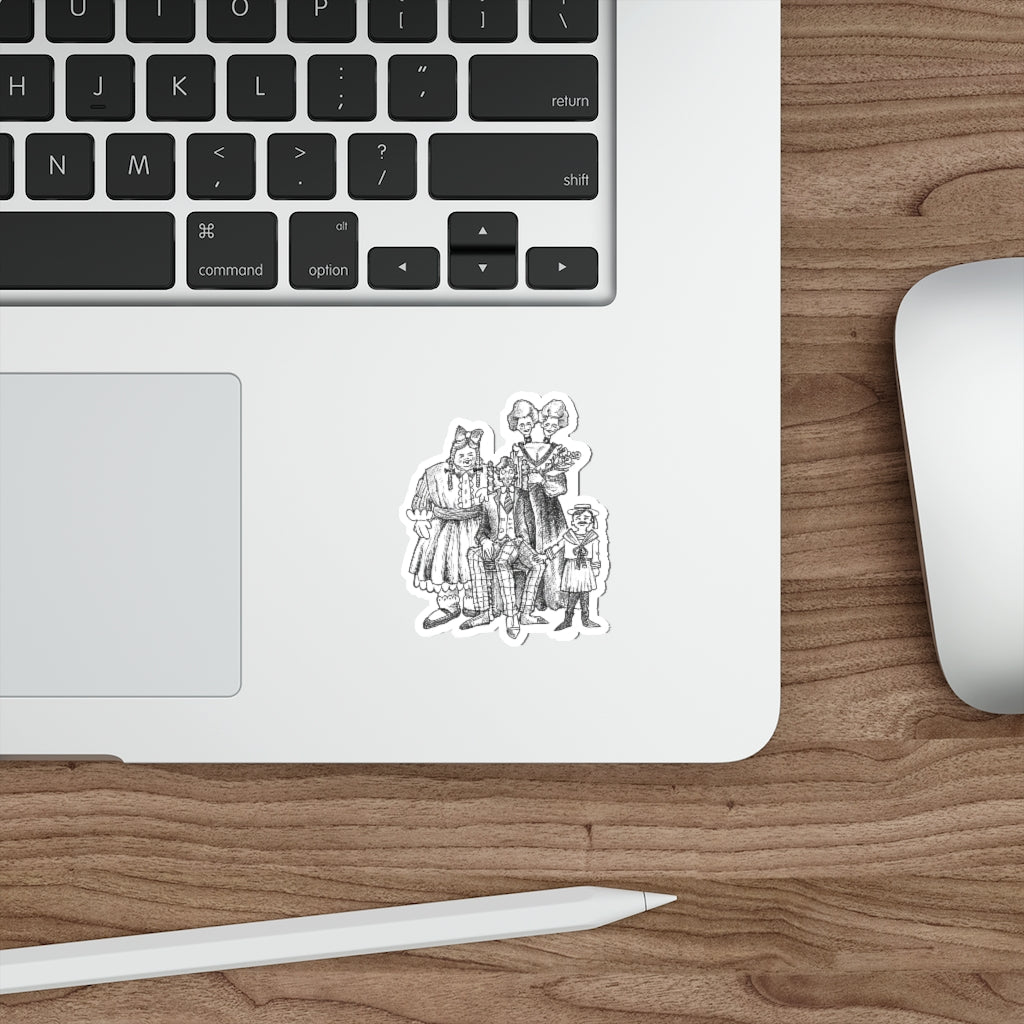 LIVING THE GOOD LIFE "With My Circus Family" Halloween Vinyl Indoor & Outdoor Die-Cut Sticker