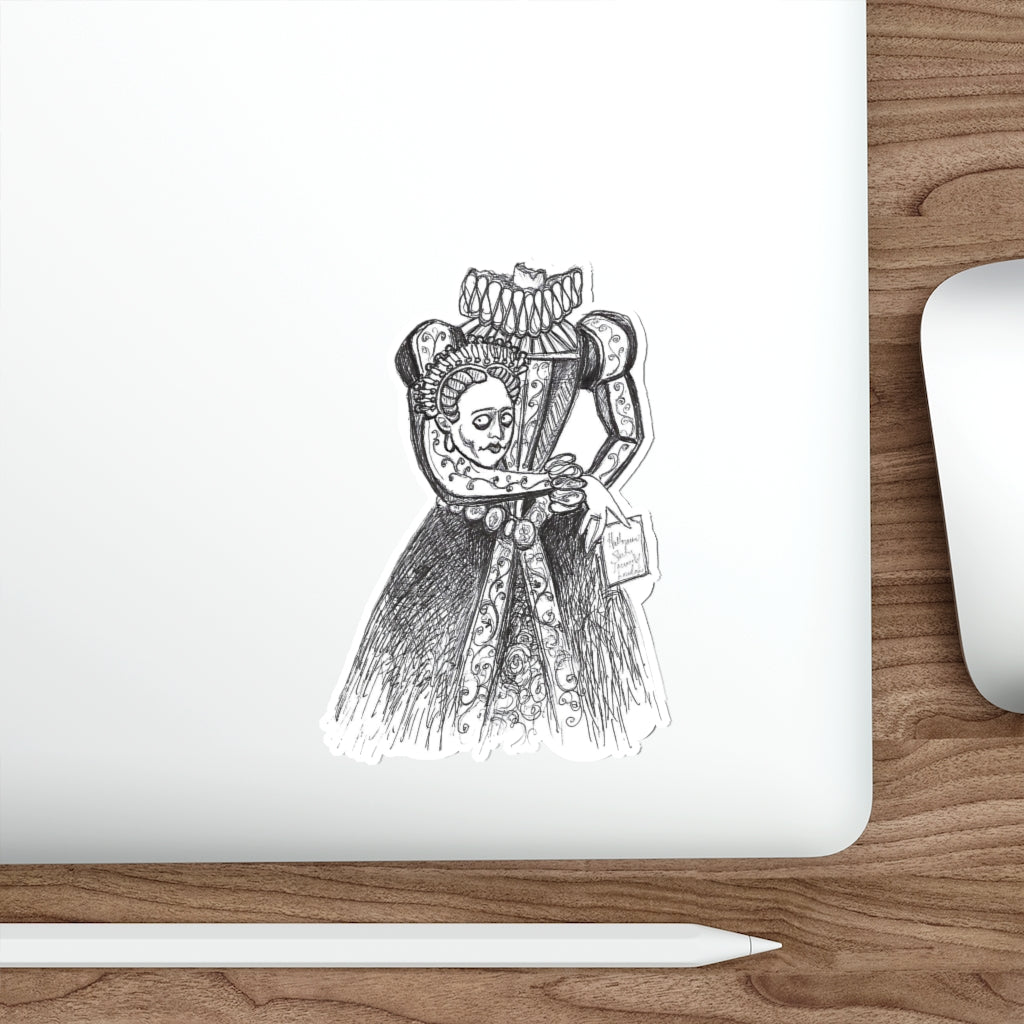 Headless Mary, Queen of Scots Halloween Vinyl Outdoor & Indoor Die-Cut Sticker