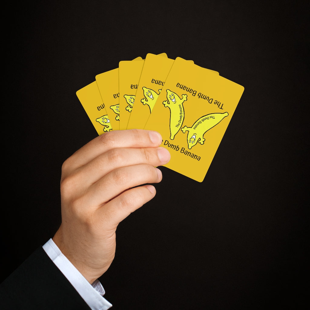 The original DUMB BANANA Poker, Gin Rummy & Bridge Playing Cards in Yellow