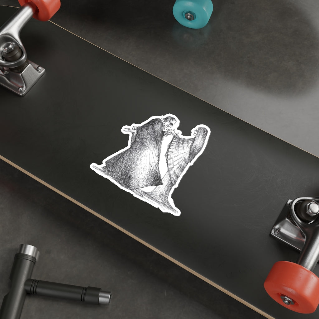 DRACULA "May I Have This Dance?" Halloween Vinyl Indoor & Outdoor Die-Cut Sticker