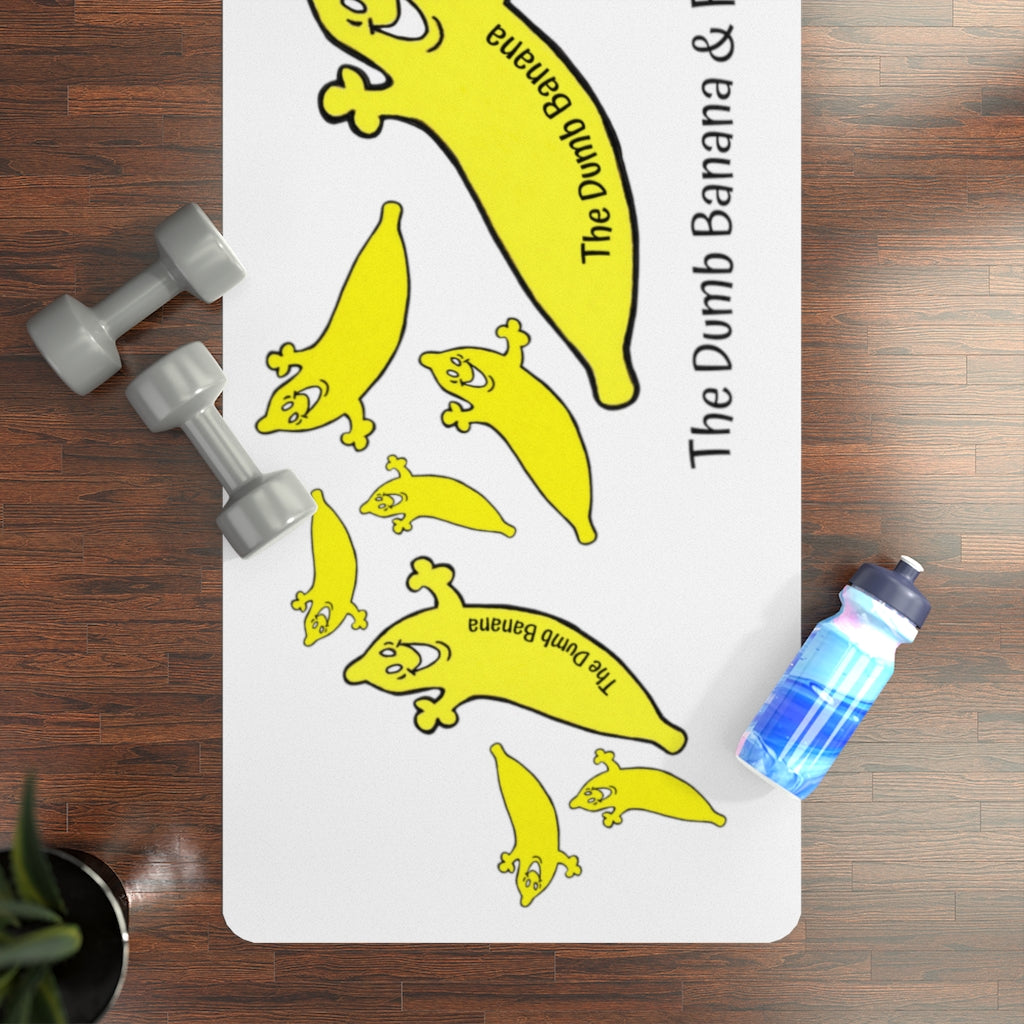 "THE DUMB BANANA and FRIENDS" Rubber Yoga Mat