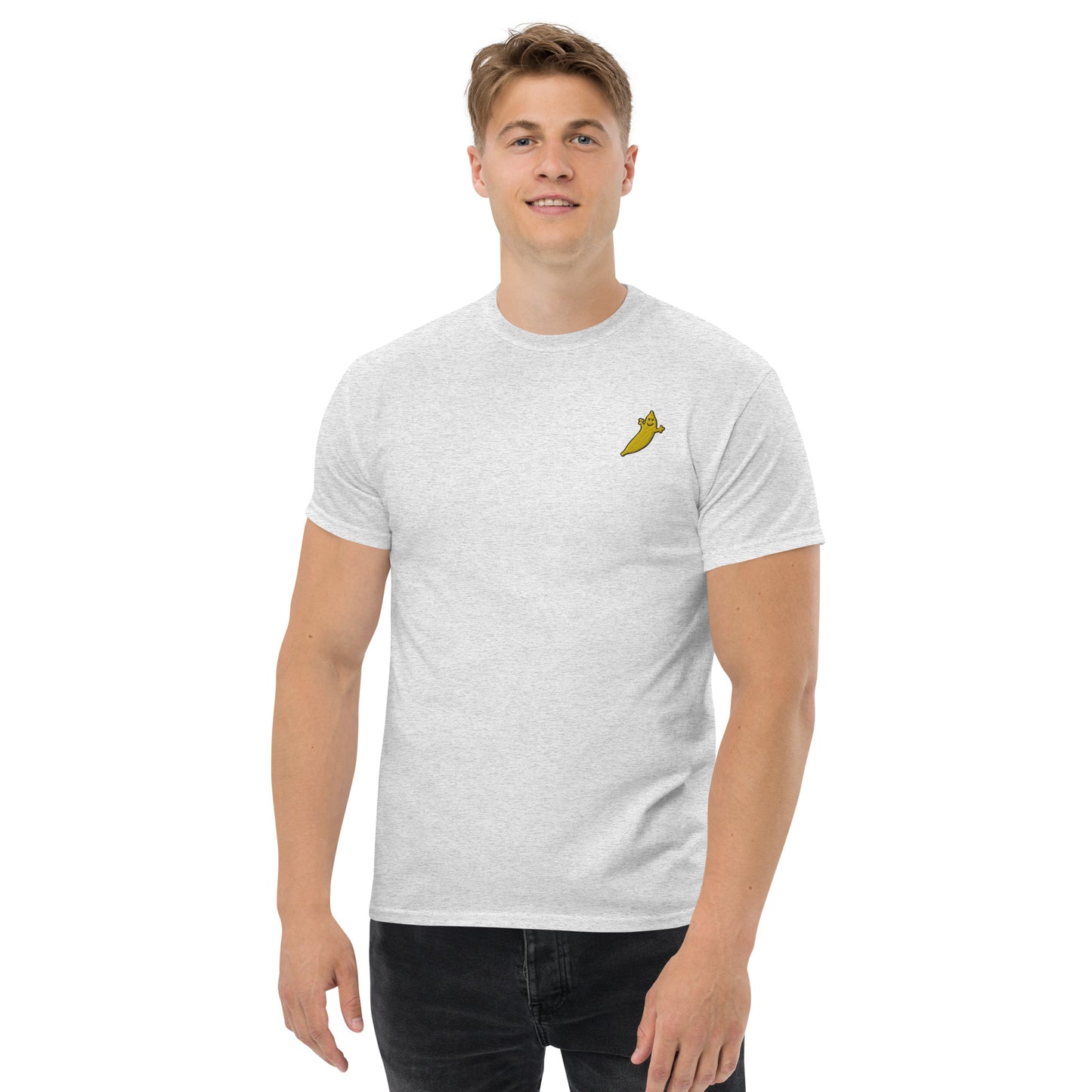 THE DUMB BANANA Men's Classic Embroidery Tee - It's the coolest embroidered banana ever!!!