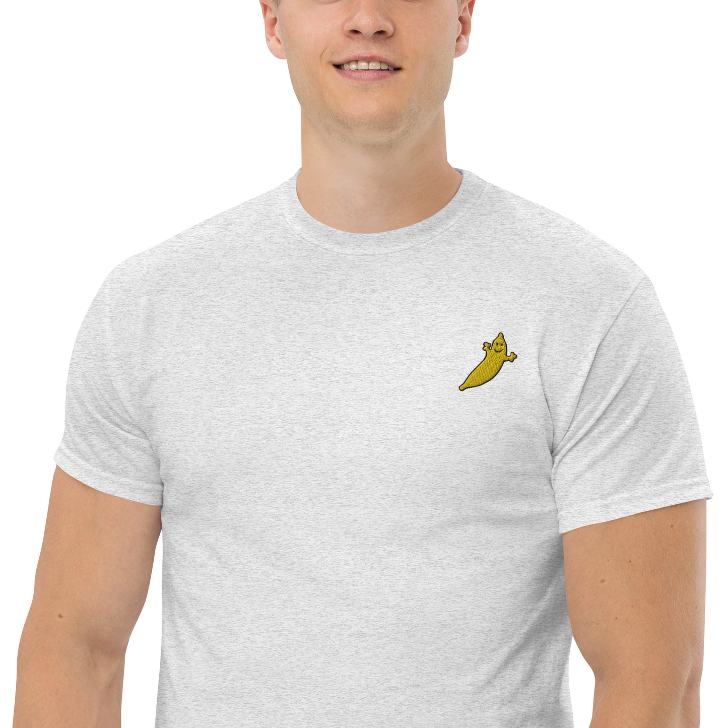THE DUMB BANANA Men's Classic Embroidery Tee - It's the coolest embroidered banana ever!!!