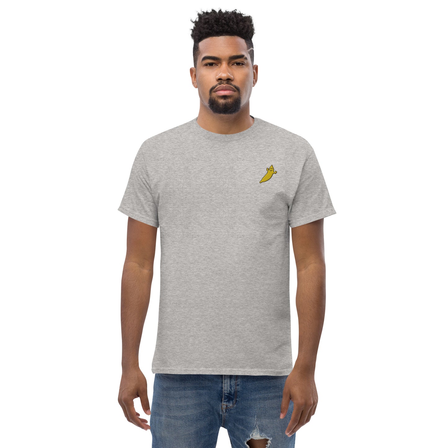 THE DUMB BANANA Men's Classic Embroidery Tee - It's the coolest embroidered banana ever!!!