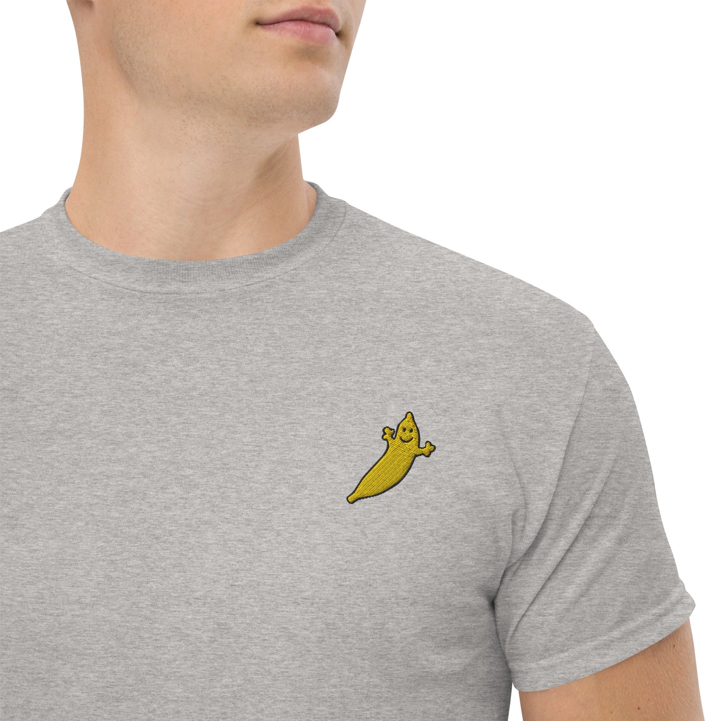 THE DUMB BANANA Men's Classic Embroidery Tee - It's the coolest embroidered banana ever!!!