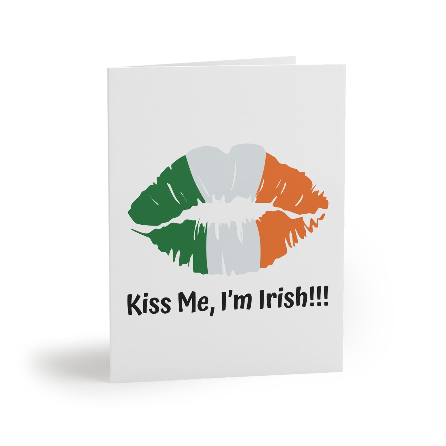 "Kiss Me, I'm Irish!!!" Greeting Cards for St. Patrick's Day (8, 16, and 24 pcs)