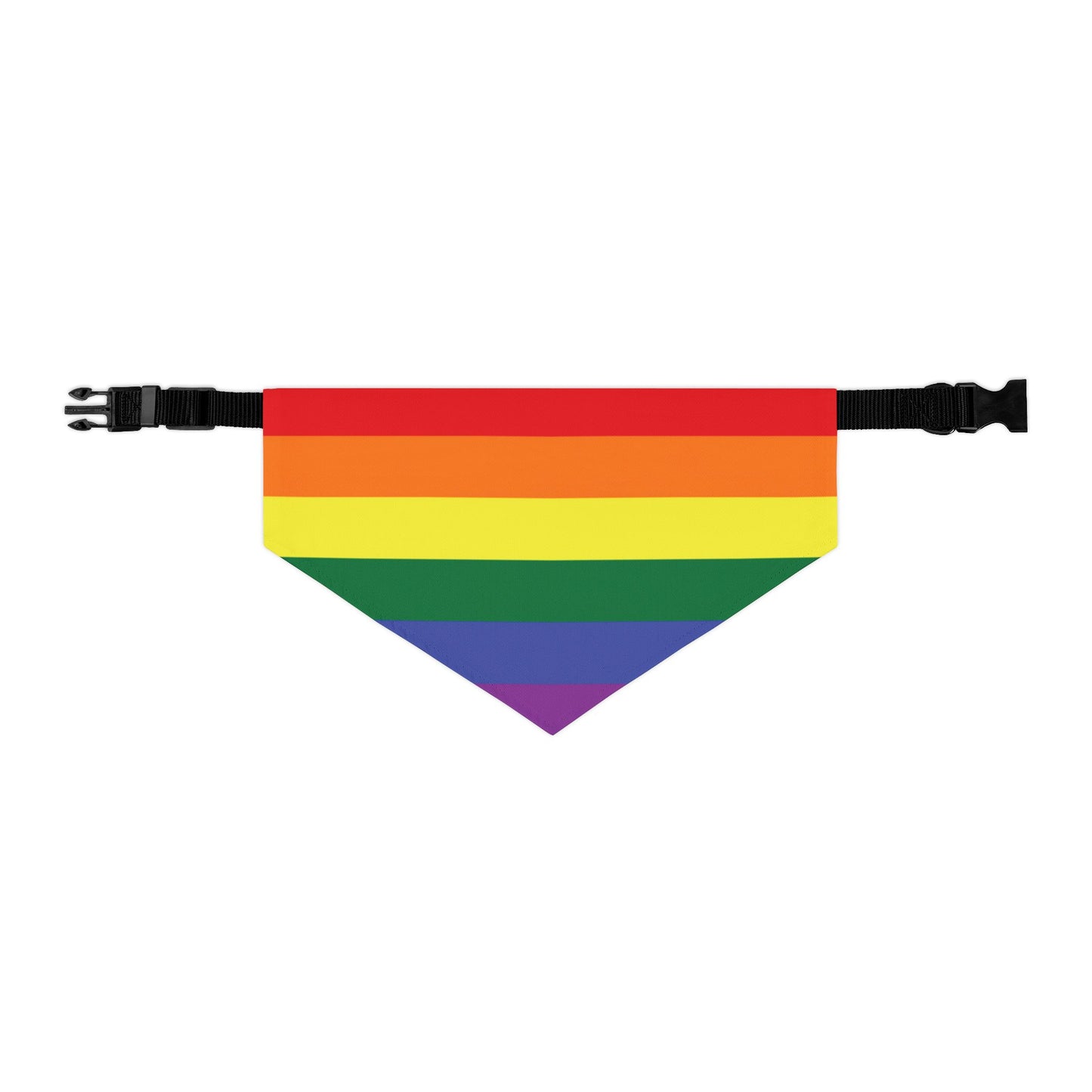 Rainbow Flag Bandana Pet Collar for all dogs who are "loud and proud!!!"