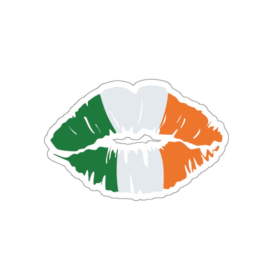 "Kiss Me, I'm Irish" Die-Cut Sticker