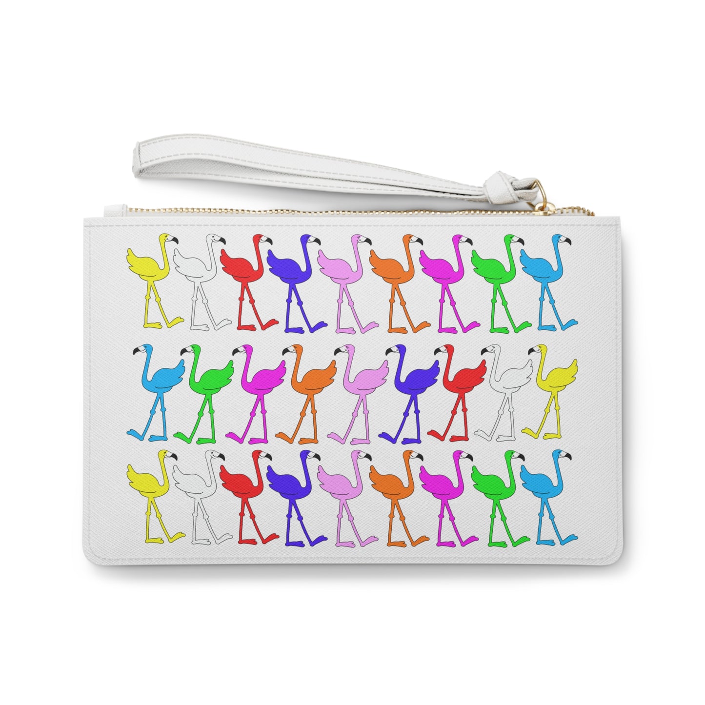 Flamingos Come In All Colors Clutch Bag