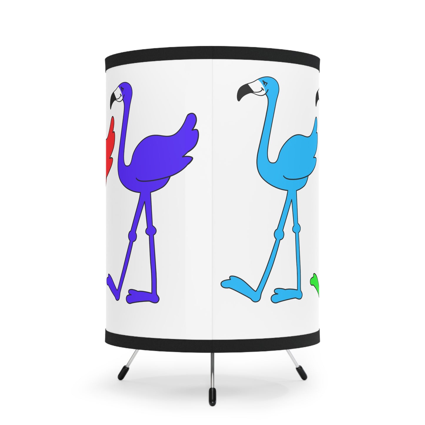 Rainbow Flamingo Club Tripod Lamp by Lu Lu