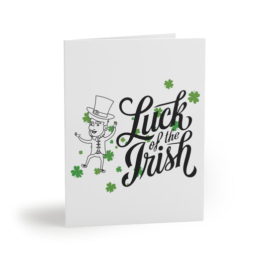 Dancing Leprechaun's "Luck of the Irish" Greeting Cards for St. Patrick's Day (8, 16, and 24 pcs)