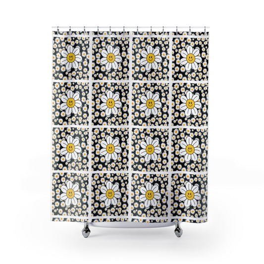 The Happy Daisy Shower Curtain by Miss Daisy