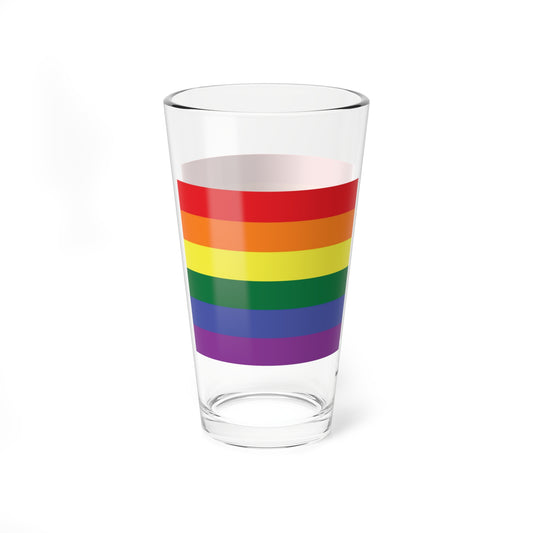 Rainbow Flag 16oz Glass & Shaker Cup