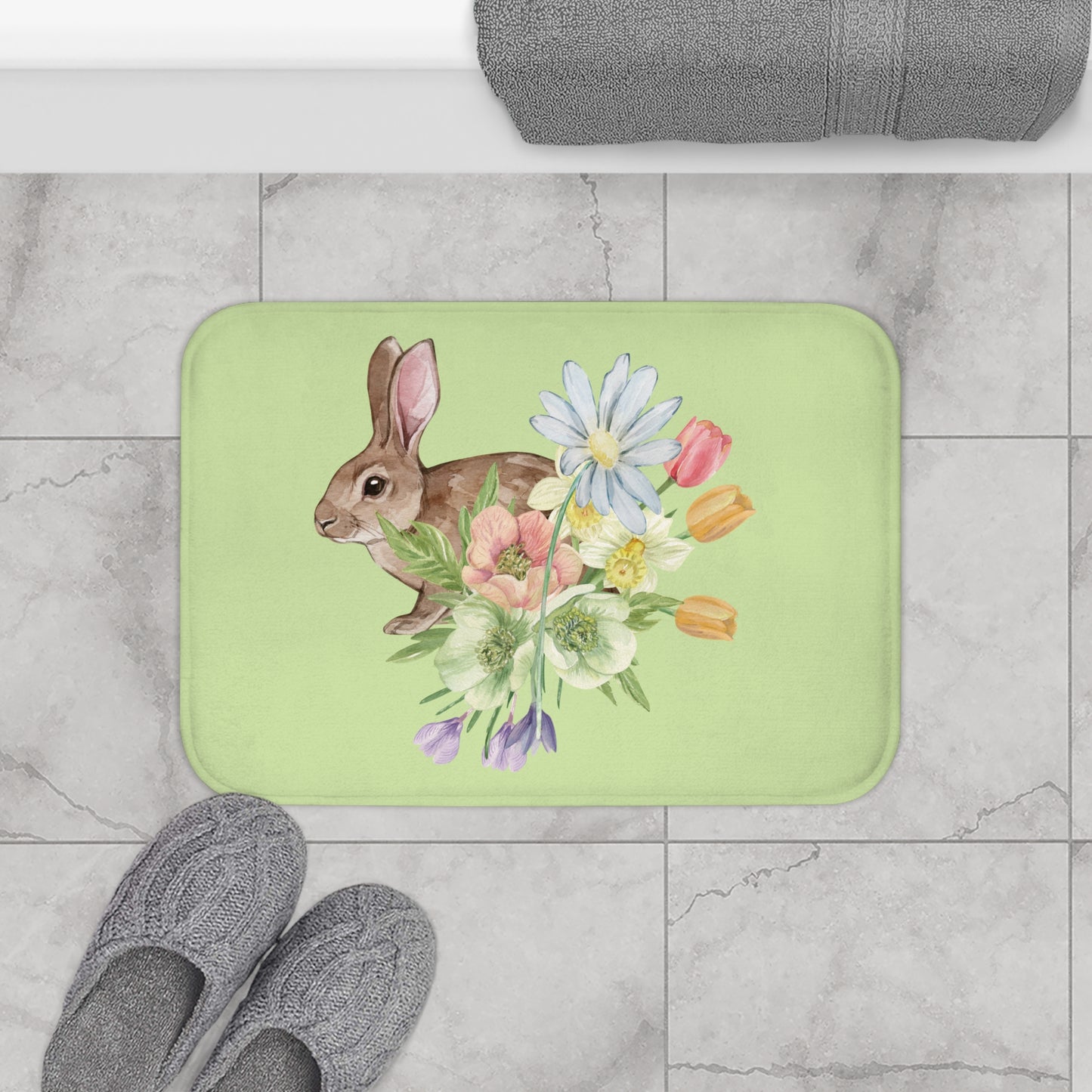 Spring Tranquility Bath & Shower Mat by Miss Daisy