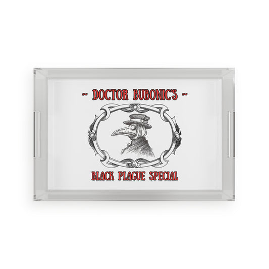 Doctor Bubonic's "Black Plague Special" Halloween Acrylic Serving Tray