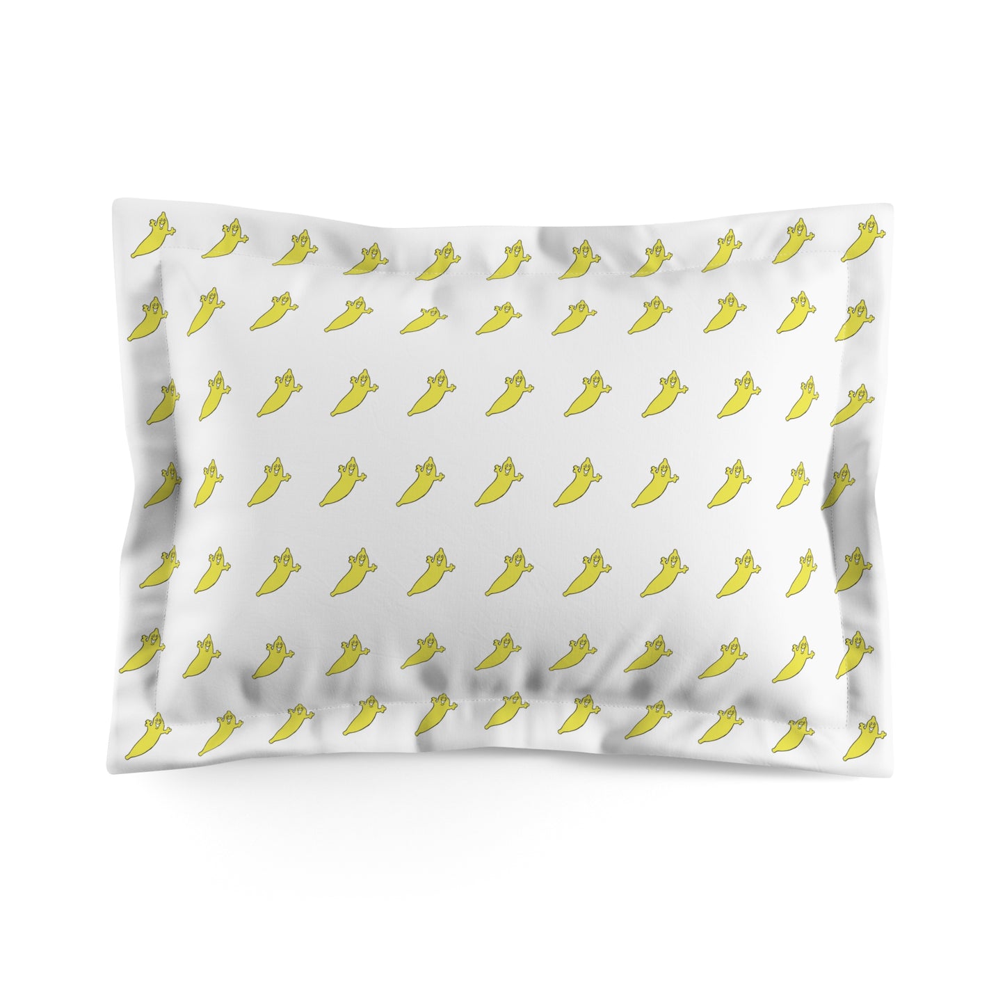 The Dumb Banana Microfiber Pillow Sham in White - Let all your dreams come true!!!