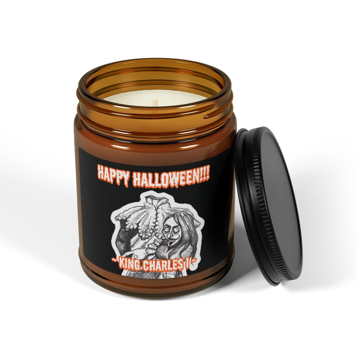 The Headless king Charles I HAPPY HALLOWEEN Scented 9oz Soy Candle Collection