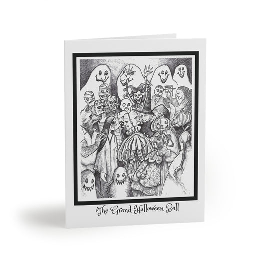 The Grand Halloween Ball - The Happy Halloween Greeting Cards (8, 16, and 24 pcs) for all monsters who love to boogie and party!!!