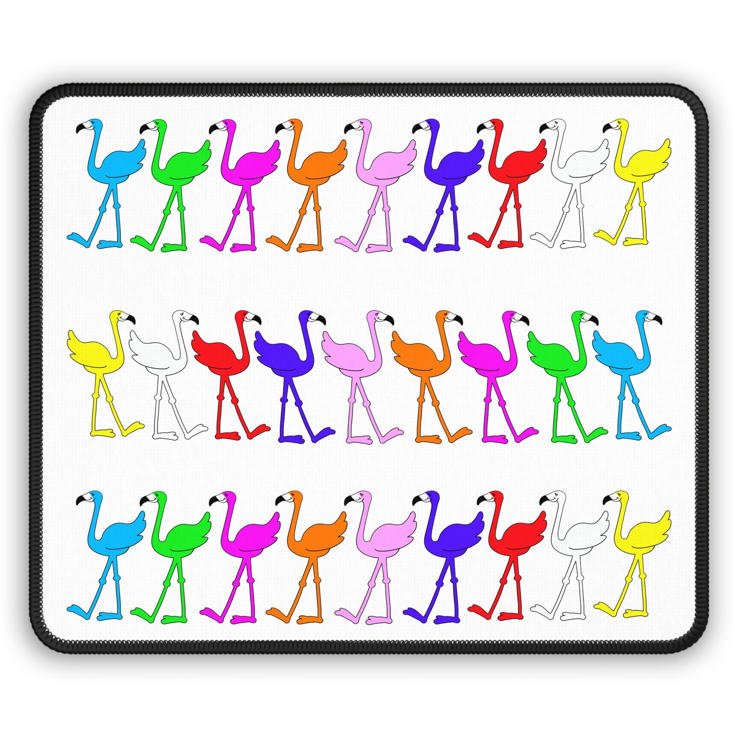 The Rainbow Flamingo Club Gaming Mouse Pad - It's delightfully unique!!!