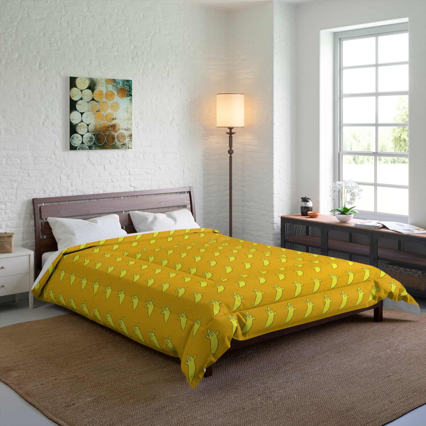 The Dumb Banana Comforter in Yellow - It's so heavenly... you'll feel like a banana on Cloud 9!!!