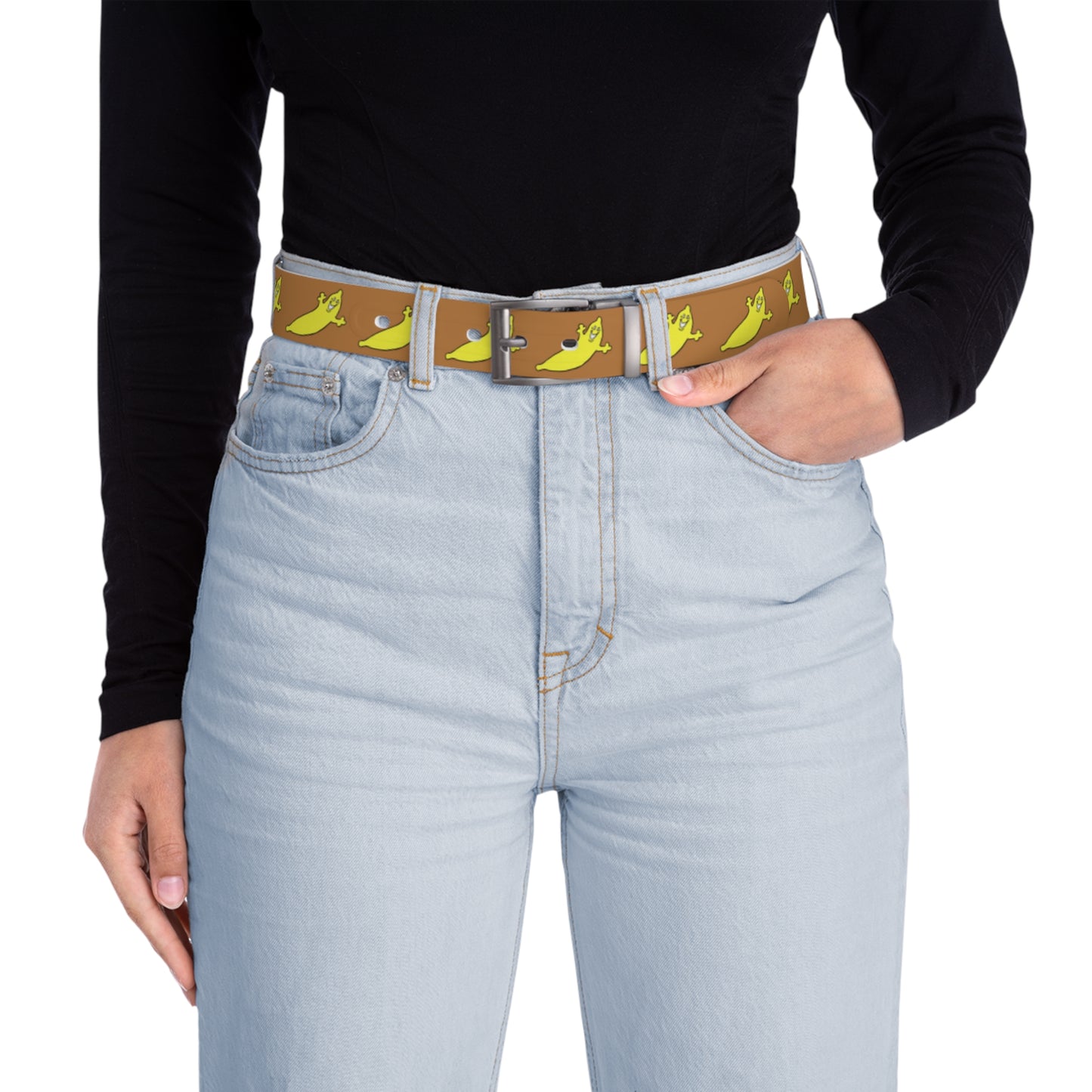 THE DUMB BANANA BELT in Light Brown by The Dumb Banana - The perfect belt for all bananas!!!