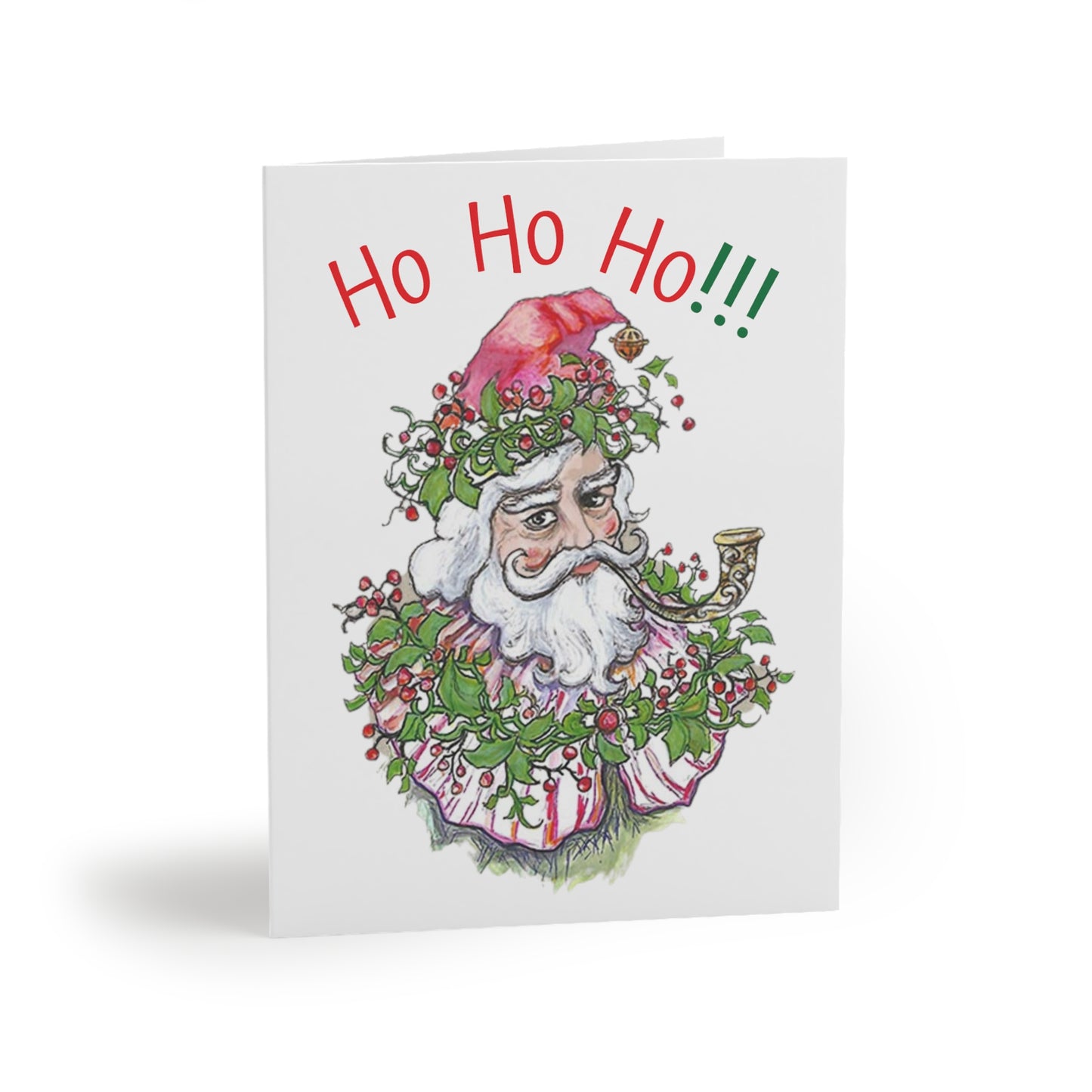 Santa Claus "Ho Ho Ho!!!" Christmas Greeting cards (8, 16, and 24 pcs)