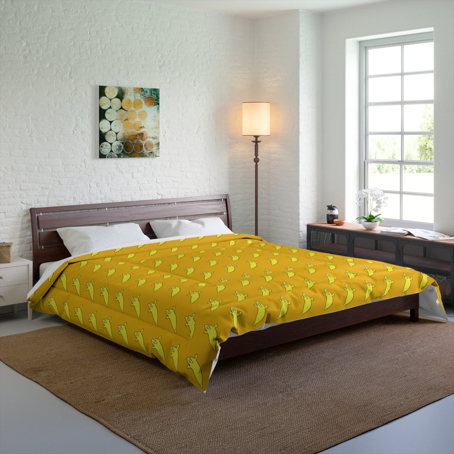 The Dumb Banana Comforter in Yellow - It's so heavenly... you'll feel like a banana on Cloud 9!!!