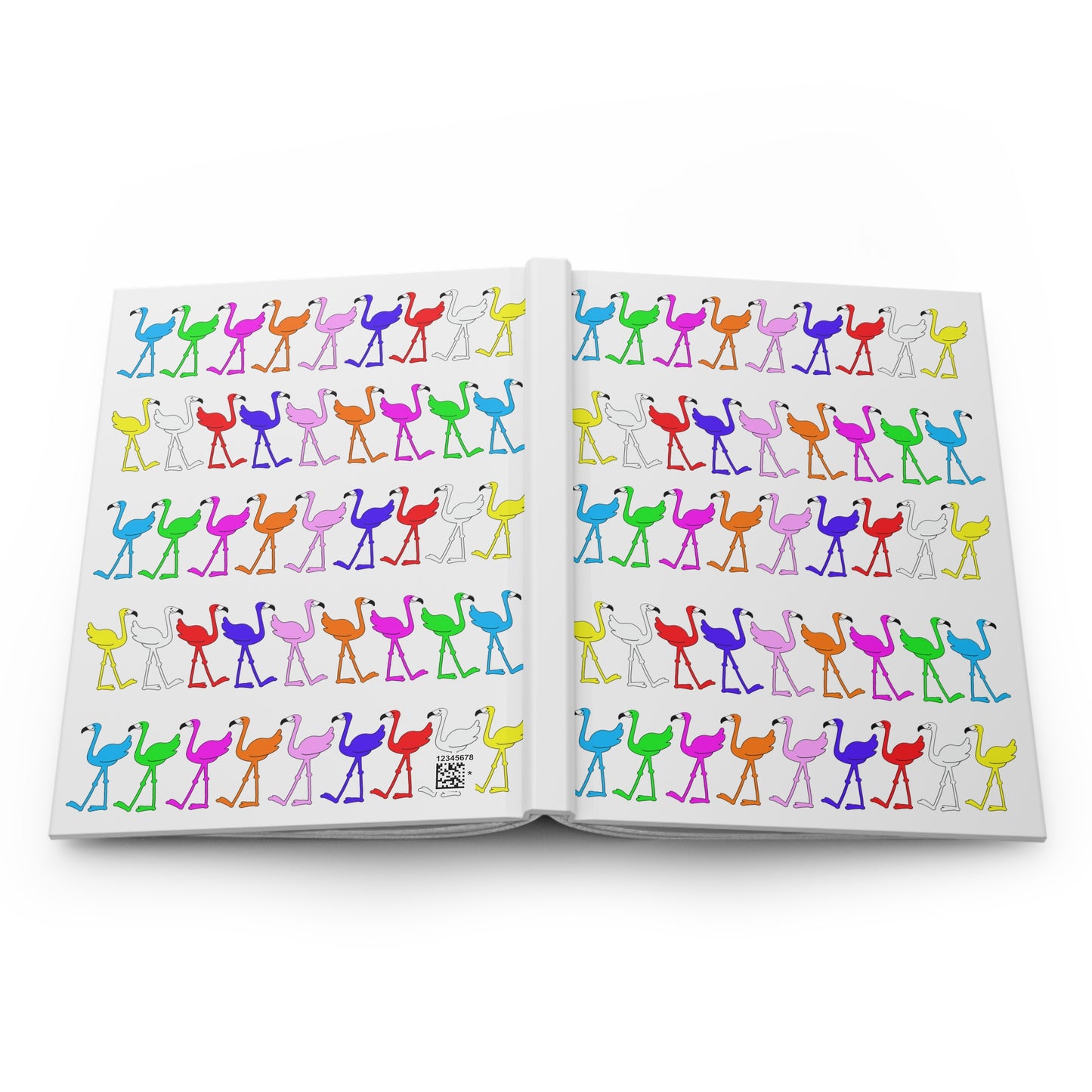 The Rainbow Flamingo Club Hardcover Journal - Fun Stationery for Flamingo Lovers!!!