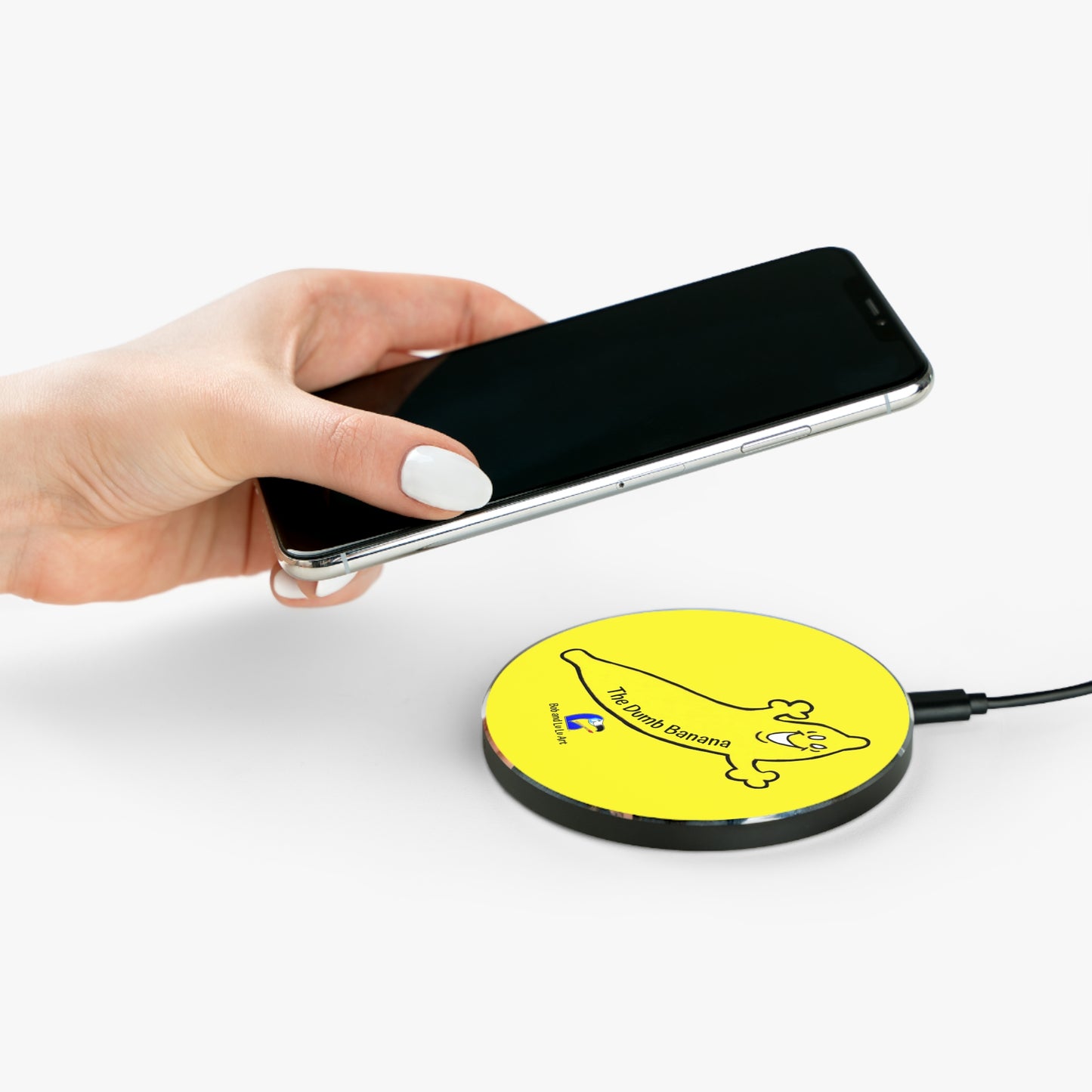 The Dumb Banana Wireless Phone Charger in Yellow - It's simply amazing!!!