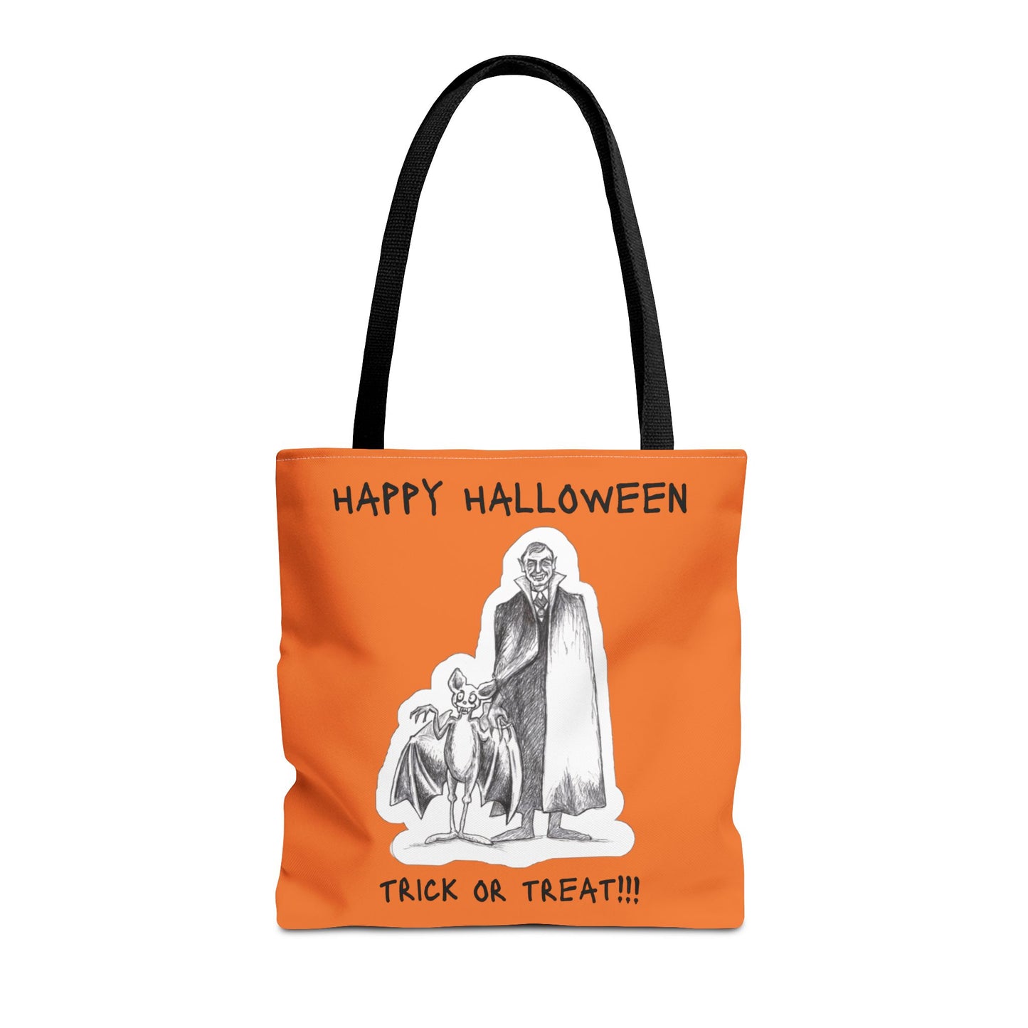 Junior's First Halloween!!! - Dracula's Happy Halloween Trick or Treat Candy Tote Bag for all bats