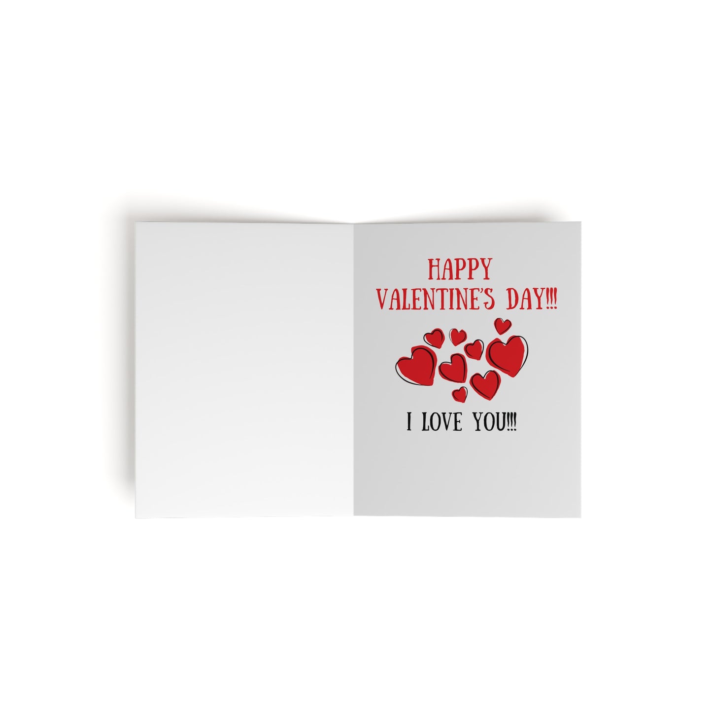 "I Love You!!!" Happy Valentine's Day Greeting Cards (8, 16 and 24 pcs)