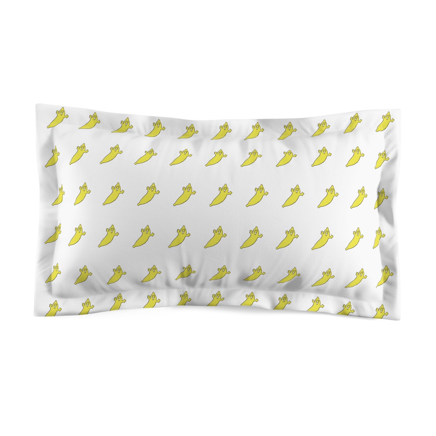 The Dumb Banana Microfiber Pillow Sham in White - Let all your dreams come true!!!