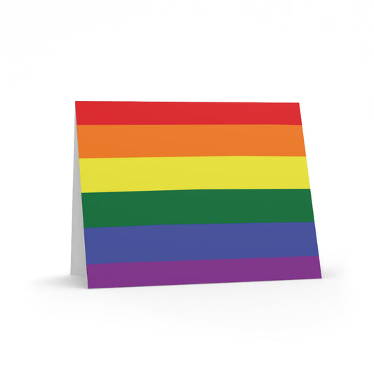 Gay Pride Rainbow Flag Greeting Cards (8 pcs)