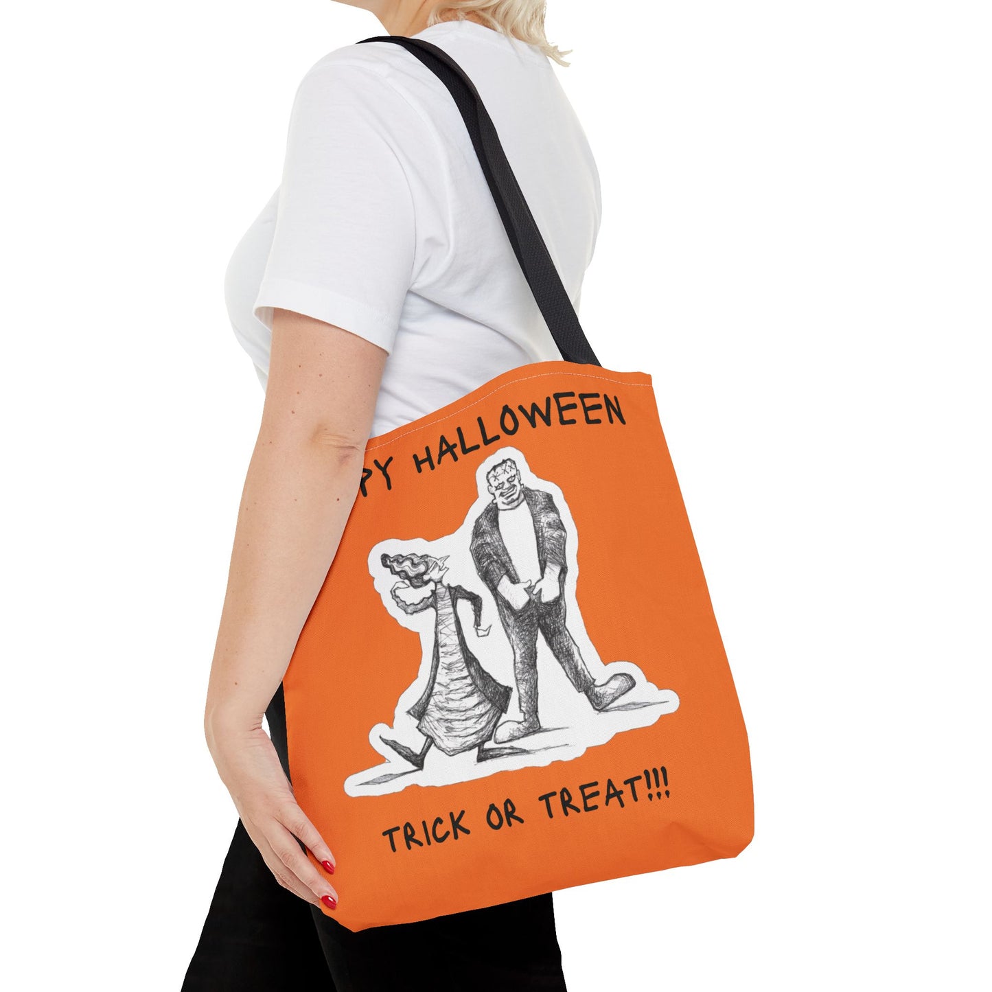 Halloween Disco Fever with the Frankenstein's!!! - The Happy Halloween Trick or Treat Candy Tote Bag