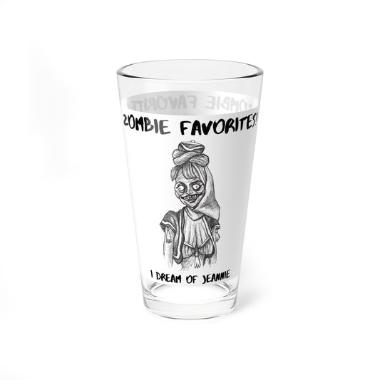 Zombie Favorites - The "I Dream of Jeannie!!!" Halloween 16oz Glass Cup