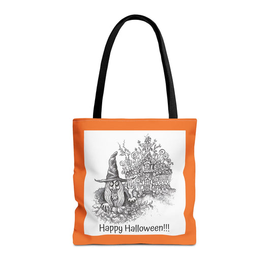 HELGA'S FUNHOUSE & CANDY STORE!!! - The ultimate Happy Halloween Trick or Treat Candy Tote Bag for all witches and kids!!!